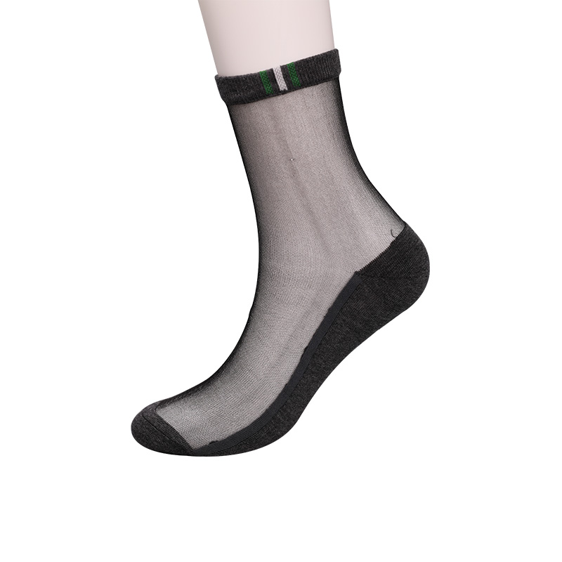 جوراب شلواری مردانه کژوال بهاره و تابستانی با گل های راه راه عمودی Luokou جوراب مردانه کفی سرد بدون لغزش جوراب مردانه WSD2711