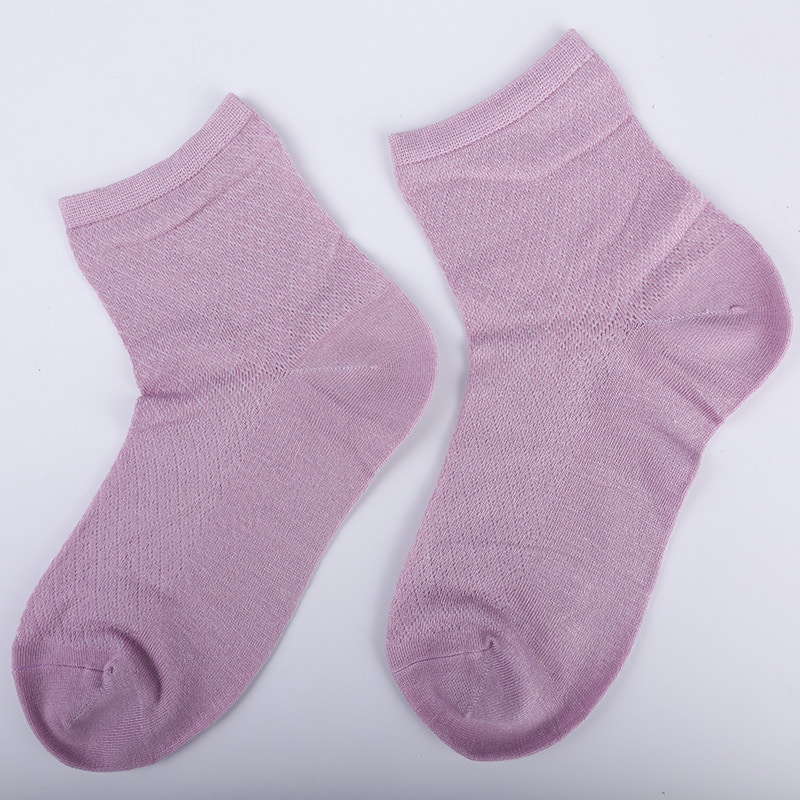 کیسه نایلونی الیاف بامبو نرم، جوراب زنانه کوچک و نازک الماس کوچک، جوراب زنانه دست دوز WSD1689