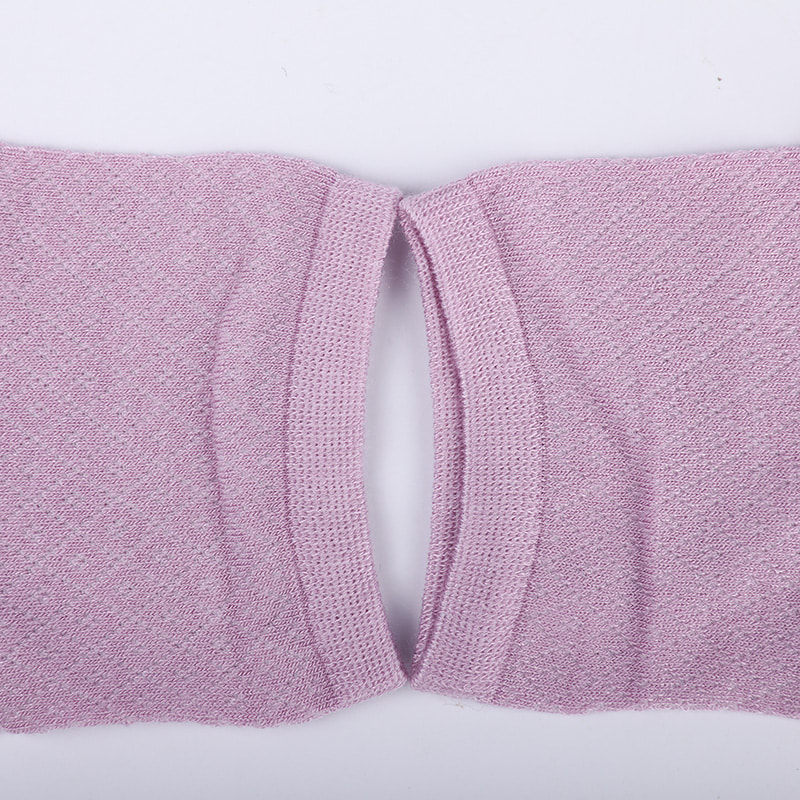 کیسه نایلونی الیاف بامبو نرم، جوراب زنانه کوچک و نازک الماس کوچک، جوراب زنانه دست دوز WSD1689