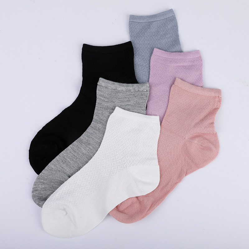 کیسه نایلونی الیاف بامبو نرم، جوراب زنانه کوچک و نازک الماس کوچک، جوراب زنانه دست دوز WSD1689