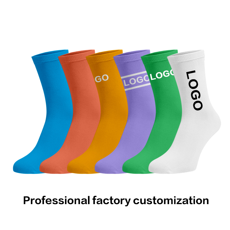 Calcetines سفارشی بافتنی مردانه جوراب بافی طرح رنگارنگ پنبه سفارشی جوراب مردانه